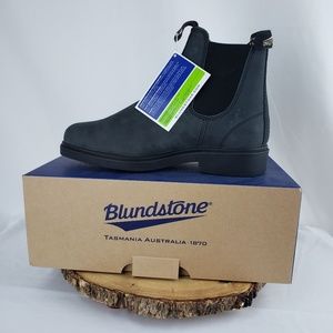 Blundstone Dress Boots #1308 Rustic Black Pull On